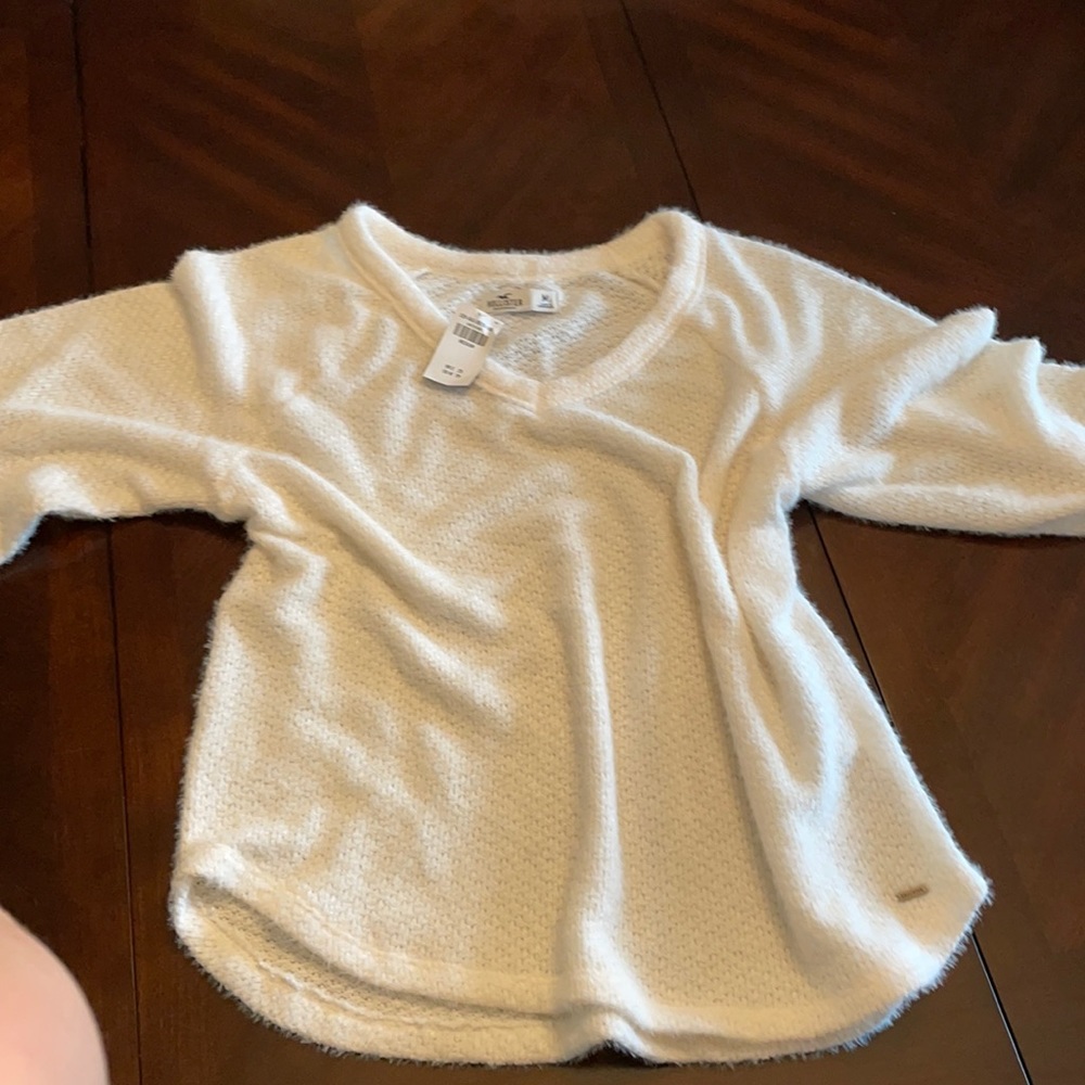 Hollister White Sweater